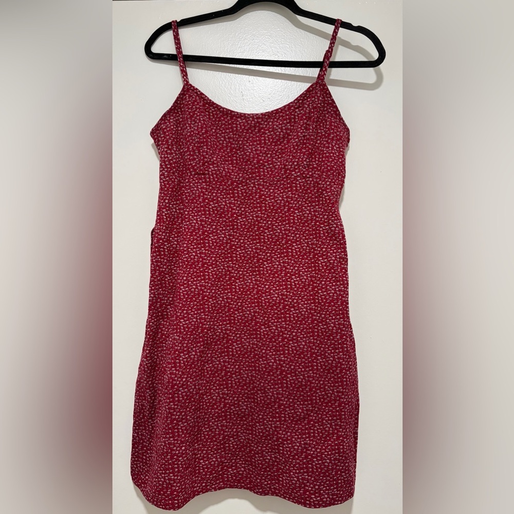 Brandy Melville Red Floral Dress